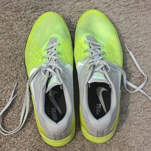 Nike Neon Green and Gray Running Shoes